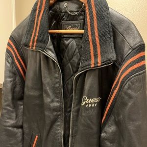 Leather jacket by guess vintage edition